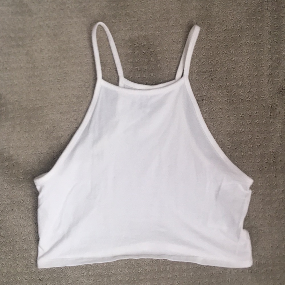 White crop top